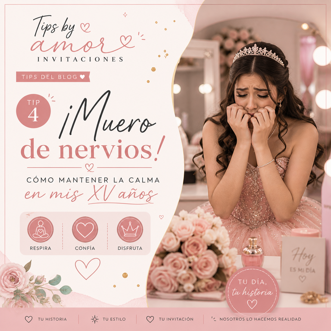 ¡Muero de nervios! Cómo mantener la calma en mis XV años
